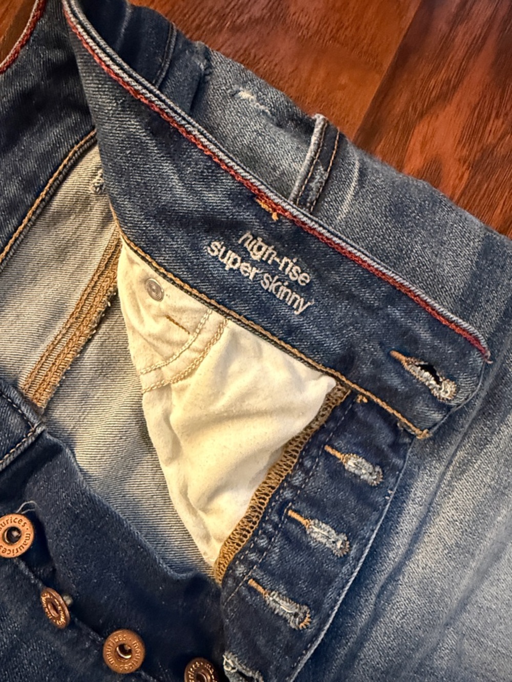Distressed Blue Ripped Jeans - Picture 2 of 5